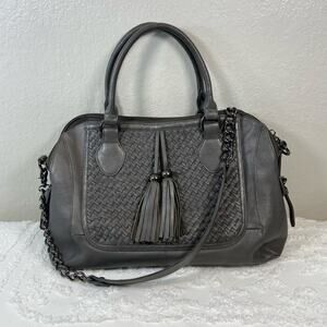 MARCO AVANE Satchel Tote Purse Women's Gunmetal Sz Oversized Business Casual